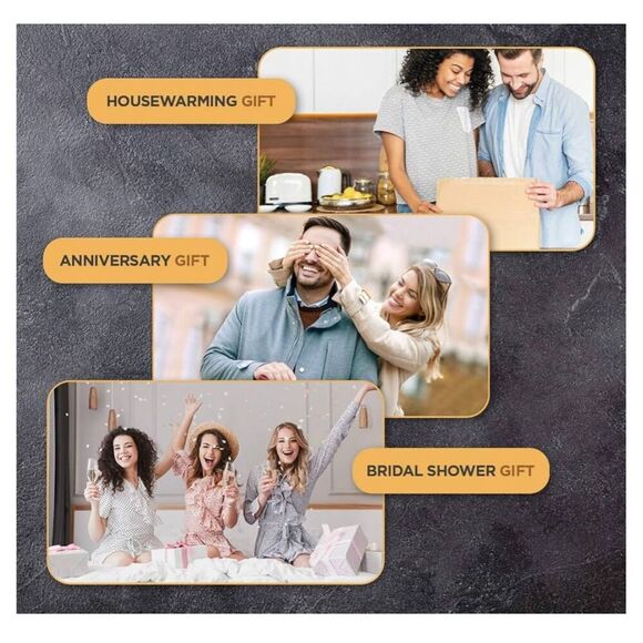 NEW Charcuterie Board Bamboo Cheese Board Gift Set - Picture 5 of 9